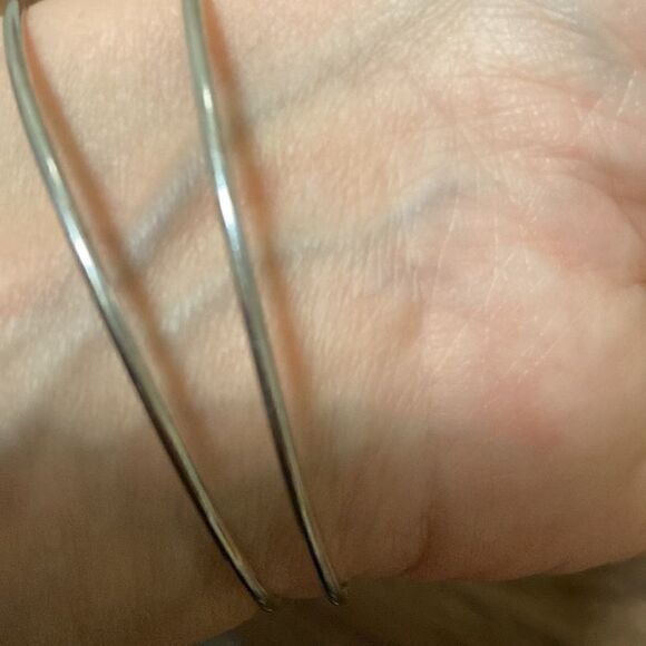 Stainless Steel Adjustable Cuff Bracelet With  Pave Crystals. - Picture 6 of 6